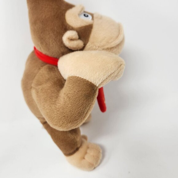 Donkey Kong Plush Toy Super Mario Series Brown Tan 10.5'' By Good Stuff Fun Inc - Picture 9 of 12